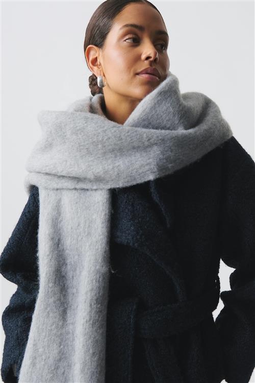 Gina Tricot - Soft chunky scarf - Tørklæder og halstørklæder - Grå - ONESIZE - Dame