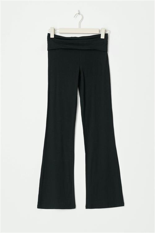 Gina Tricot - Y low yoga leggings tall - yoga pants - Sort - 134/140 - Pige