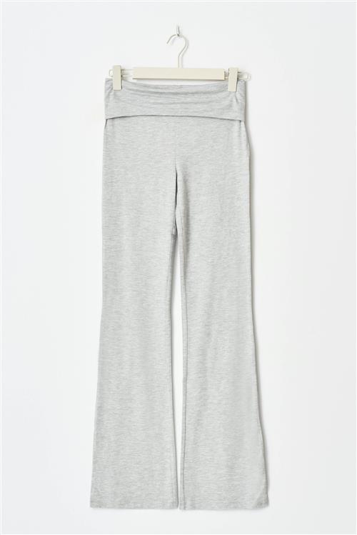 Gina Tricot - Y low yoga leggings tall - Yoga pants til piger 9–14 år - Grå - 158/164 - Pige