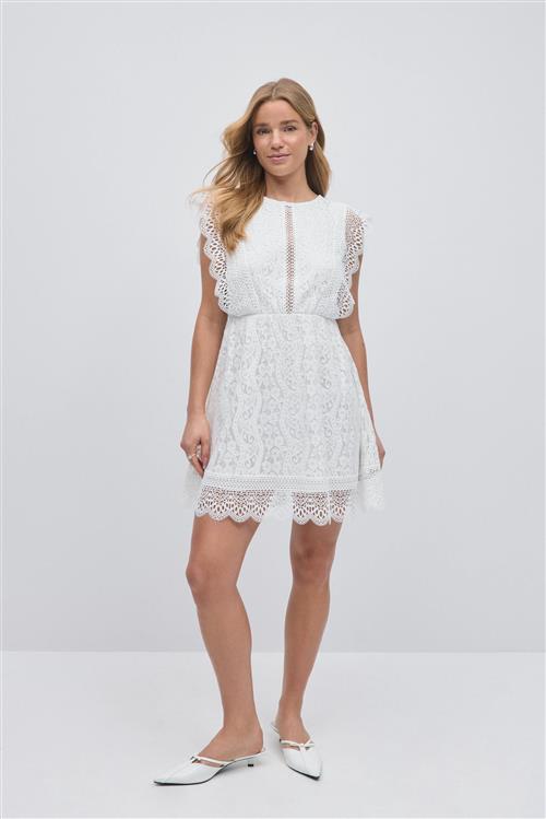 Gina Tricot - Lace dress - korte kjoler - Hvid - 36 - Dame