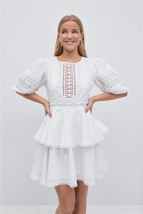 Gina Tricot - Mini dress - korte kjoler - Hvid - 34 - Dame