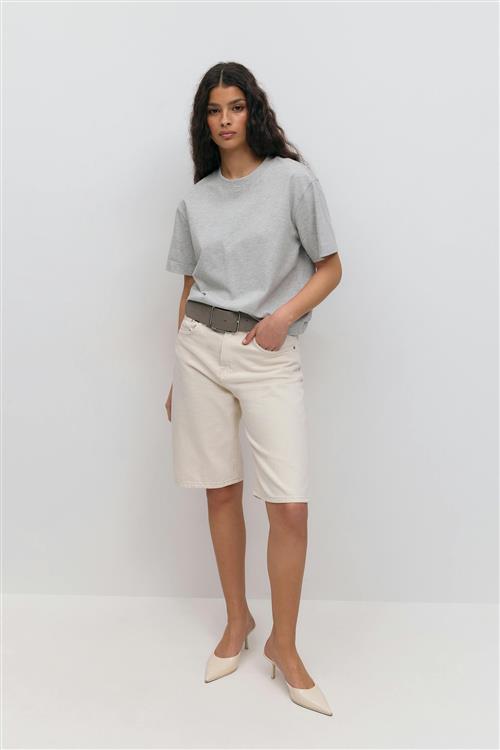 Gina Tricot - Baggy denim shorts - Denim shorts - Beige - 44 - Dame