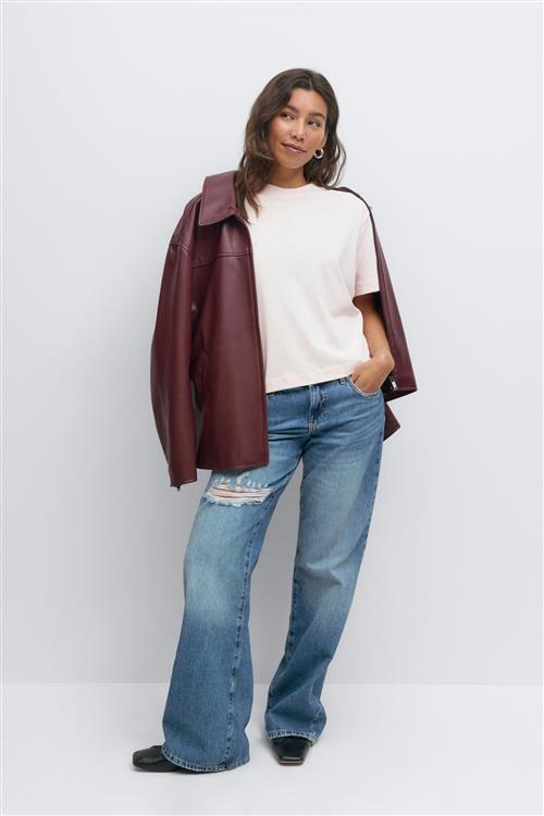 Gina Tricot - Perfect tee - t-shirts - Lyserød - XXL - Dame