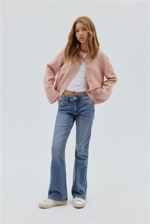 Gina Tricot - Mid bootcut jeans - young-mid-waist - Blå - 170 - Pige