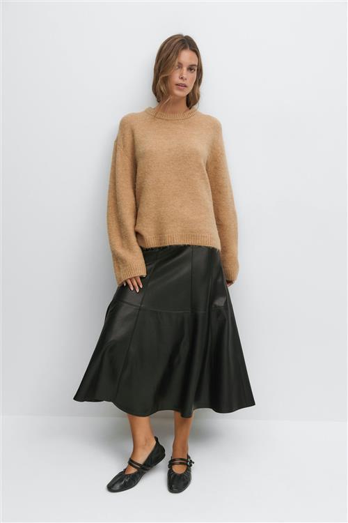 Gina Tricot - Crew neck knitted sweater - Trøjer - Hvid - L - Dame