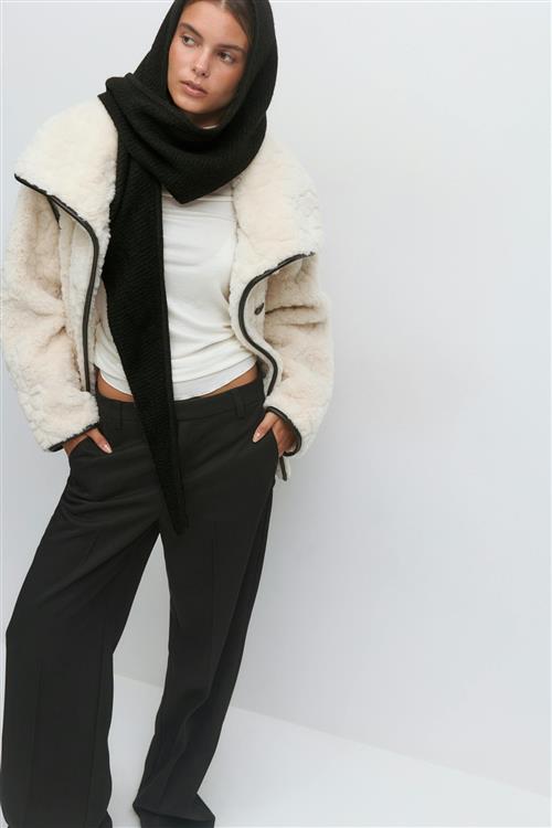 Gina Tricot - Knitted bonnet - Huer - Sort - ONESIZE - Dame