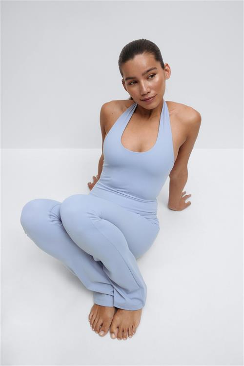 Gina Tricot - Yoga halterneck top - Toppe uden ærmer - Blå - L - Dame