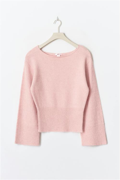 Gina Tricot - 14+ shaped knitted sweater - striktrojer - Lyserød - XXS - Dame