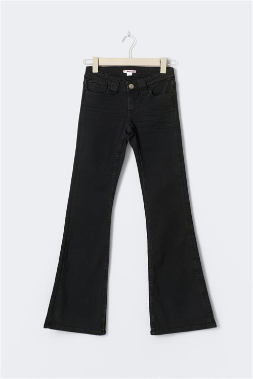 Gina Tricot - Y too clean flare jeans tall - bootcut jeans - Sort - 164 - Pige