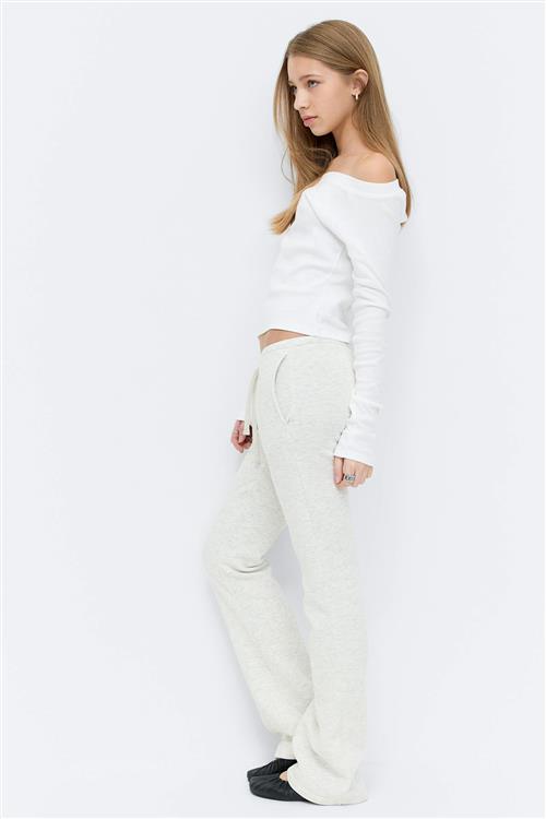 Gina Tricot - Y de-lowlow sweatpants - homewear - Grå - 170 - Pige