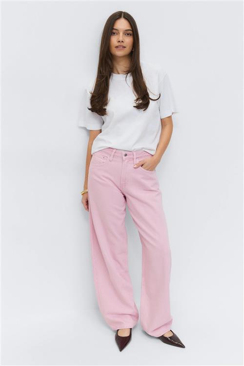Gina Tricot - Baggy-crush jeans - Baggy & loose jeans - Lyserød - 32 - Dame