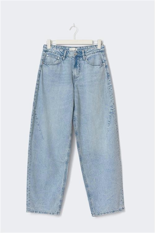 Gina Tricot - Baggy-crush tall jeans - Baggy & loose jeans - Blå - 42 - Dame