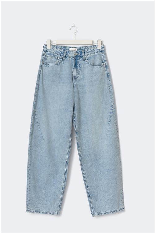 Gina Tricot - Baggy-crush petite jeans - Baggy & loose jeans - Blå - 44 - Dame