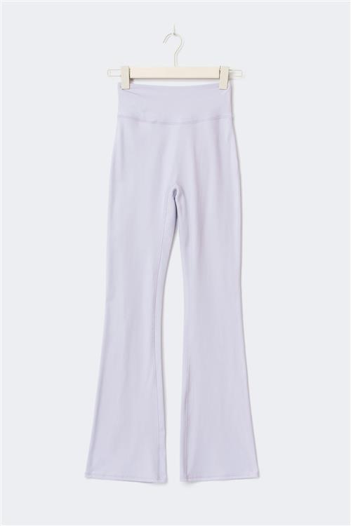 Gina Tricot - Petite flare yoga tights - yoga pants - Lilla - XS - Dame