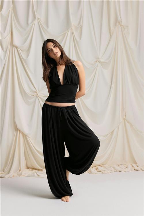Gina Tricot - Balloon loungewear trousers - ballonbukser - Sort - S - Dame