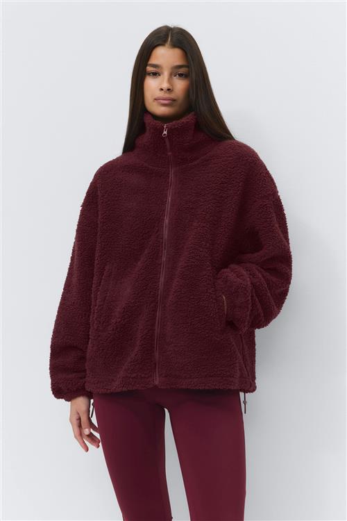 Gina Tricot - Sport fleece jacket - teddy jakker - Rød - S - Dame