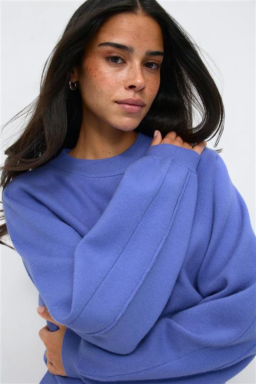 Gina Tricot - Knitted sweater - Striktrøjer - Blå - L - Dame