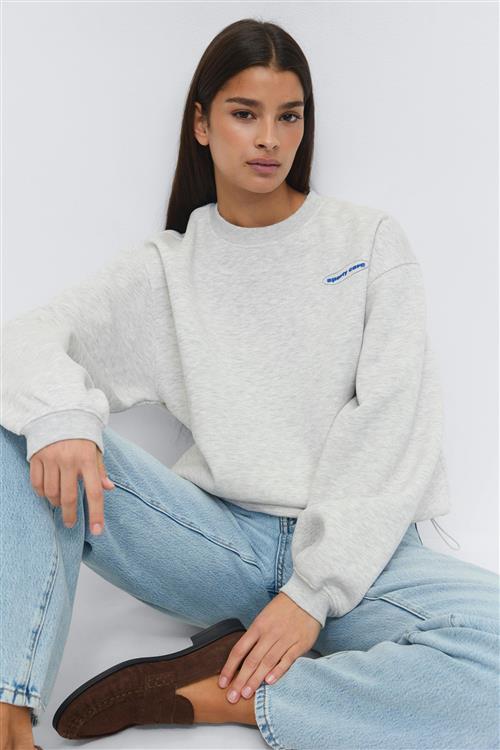 Gina Tricot - Crewneck versatile sweater - Trøjer - Grå - L - Dame