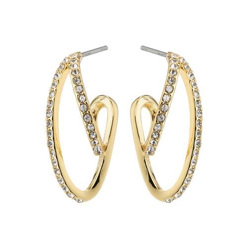 Pilgrim ETTY krystal øreringe guldbelagt