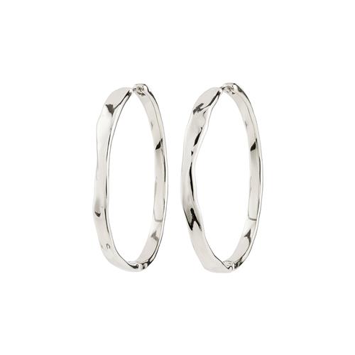 Pilgrim EMBER hoop øreringe sølvbelagt