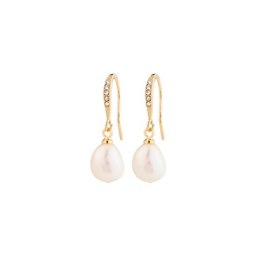 Pilgrim JASMIN perle øreringe guldbelagt