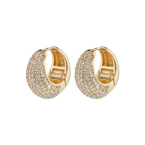 Pilgrim NAOMI krystal hoops guldbelagt