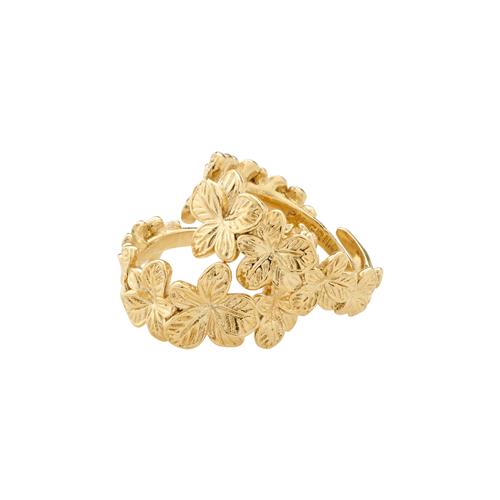 Pilgrim CHARMAINE ringe 2-i-ét sæt guldbelagt