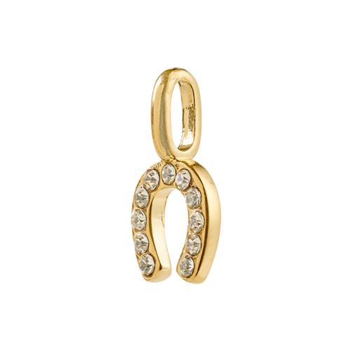 Pilgrim CHARM mini hestesko vedhæng guldbelagt