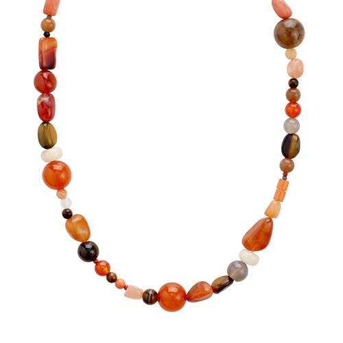 Pilgrim IRIS halskæde guldbelagt/multi