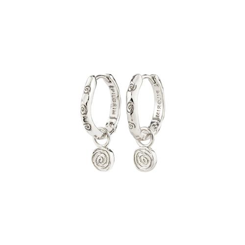 Pilgrim FIRE hoop øreringe sølvbelagt