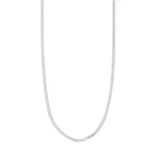 Pilgrim JOANNA flat snake chain halskæde sølvbelagt