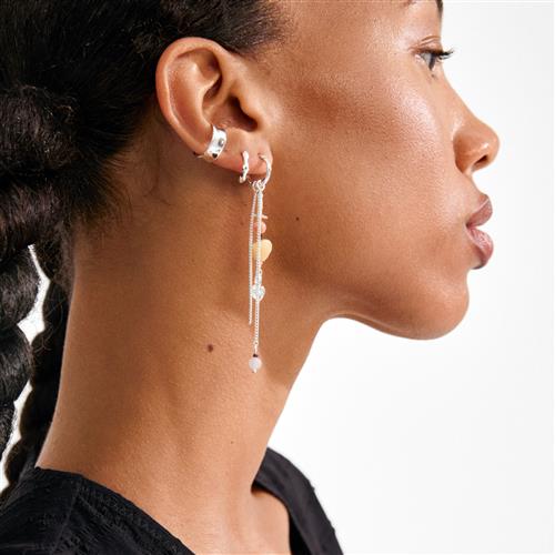 Pilgrim KYRA single ørering sølvbelagt