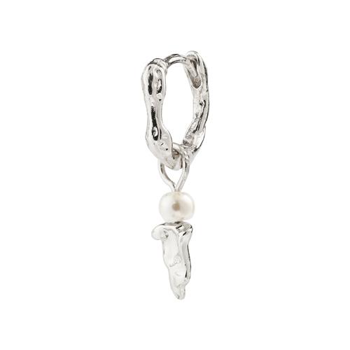 Pilgrim VASILKI single ørering sølvbelagt