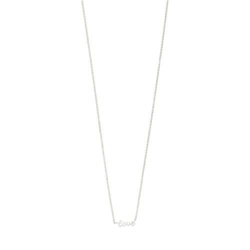 Pilgrim LOVE halskæde sølvbelagt