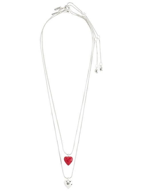 Pilgrim Kæde 'Maeve'  rød / sølv