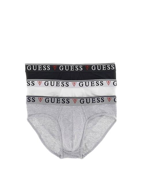 GUESS Slip 'BRIAN HERO'  lysegrå / rød / sort / hvid