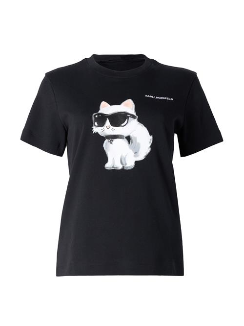 Karl Lagerfeld Shirts 'IKON AQUARELLE C'  pudder / sort / hvid