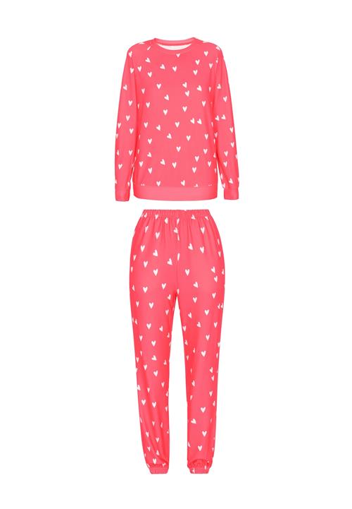 swirly Pyjamas  lys rød / hvid