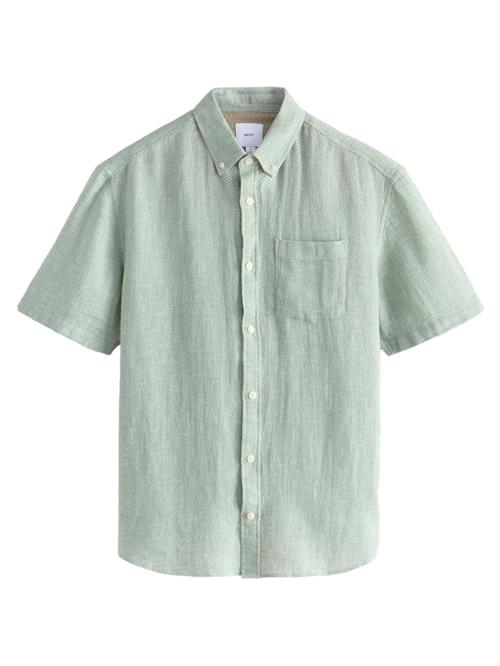 Next Skjorte  pastelgrøn / hvid