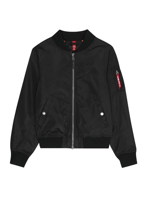 ALPHA INDUSTRIES Overgangsjakke 'MA-1'  sort