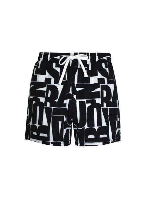 wavebreaker Badeshorts  sort / hvid