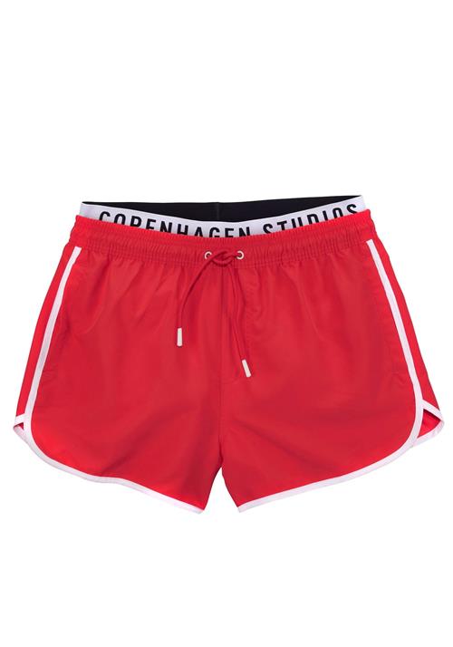 Copenhagen Studios Badeshorts  rød / sort / hvid