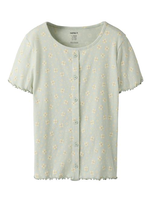 NAME IT Top Vemia Pale Aqua Flowers