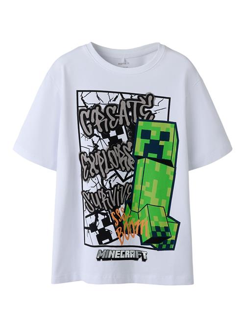 NAME IT Minecraft T-shirt Mase Bright White