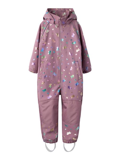 NAME IT Softshell Dragt Alfa08 Grape Shake Bow