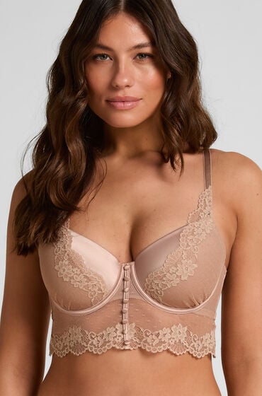 Hunkemöller Laila formstøbt longline-bøjle-bh Brun