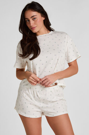 Hunkemöller Pyjamassæt i bomuld Hvid