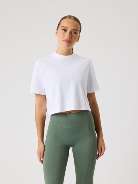 Björn Borg Studio Oversized Cropped T-shirt Hvid, S