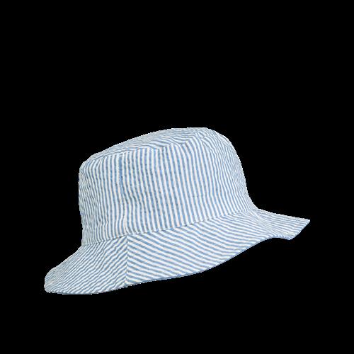Liewood Damon Vendbar Bucket Hat Riverside / Creme De La Creme  Riverside / Creme De La Creme-6-9 M  Creme  6-9 måneder  unisex