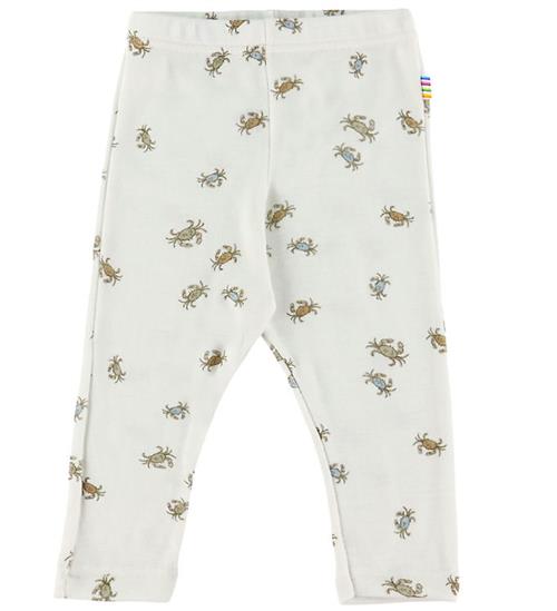 Joha Leggings - Uld/Silke - Off White m. Krabber